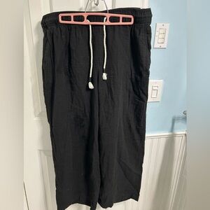 Old Navy Linen blend wide leg pants. Large